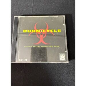 Philips Burn:Cycle PC Mac CD-ROM 1995 Excellent 2-Disc Action Adventure Game